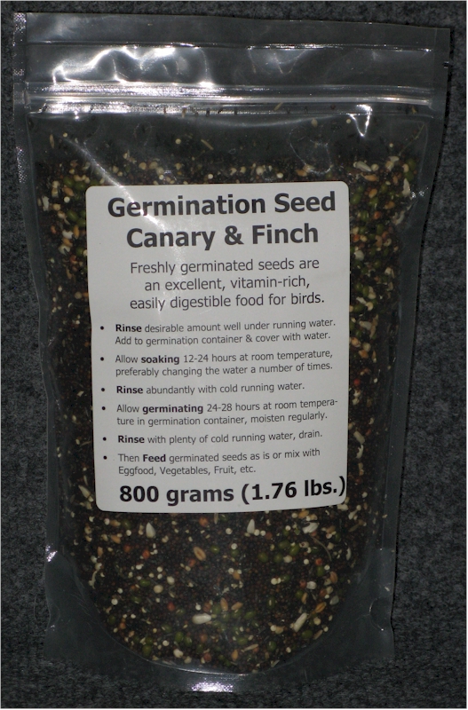 Germination Seeds Canary & Finch, 800 g (1.75 lbs)